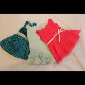 Three American Girl Doll dresses!